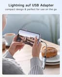 RAVIAD Lightning auf USB Adapter [MFi-Zertifiziert] iPhone USB OTG Adapter für iPhone 14 13 Pro/Max, iPad Air4/mini5, iOS OTG Kabeladapter Unterstützt Maus, Tastatur, U-Stick, Kartenleser, Kamera - 5