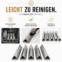 Premium Aromaschienen für Weber Spirit 300 Serie (E310, E320, E330) | 5er Set V2A Edelstahl 1.4301 | Rostfrei, extra langlebig & 100% Passgenau ab 2013 | Flavorizer Bars Ersatz Brennerabdeckungen - 7