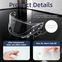 Antiempañamiento para Shoei GT Air – Lente interior antivaho para visera Pinlock, casco de moto, adecuado para Shoei GT Air3/Air2/Air, Neotec3/Neotec2/Neotec, X Spirit 3/X Spirit 2, Nxr, Qwest - 3