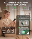 PETKIT PUROBOT MAX PRO 2 Self Cleaning Cat Litter Tray with AI Camera, Facial Recognition & Health Insights, Smart App & Odour Control Automatic Cat Litter Box, Quiet & Spacious for Multiple Cats - 3