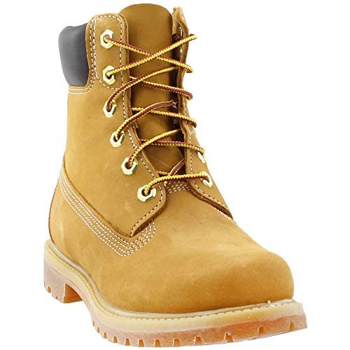 Timberland Womens 6Inch Premium Waterproof Boot, Wheat Nubuck, 8