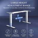 FLEXISPOT EC5 Pro Escritorio Elevable Eléctrico Carga 160KG, 2 Motores 3 Etapas, Marco de Pie Mesa Regulable Altura Eléctrico, Sistema Anticolisión, Funciones de Memoria, Blanco - 5