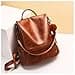 Ladies’ Soft PU Leather Backpack Handbag, Shoulder Bag, All in One, Multifunctional, Anti-Theft Bag, Waterproof Backpack - - - 6