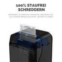 Fellowes 16 Blatt Aktenvernichter Partikelschnitt (P4), Papierschredder für Büro, Homeoffice, Powershred LX210, Schredder mit 23L Papierkorb, 100% staufrei, Safesense, Füllstandsanzeige, schwarz - 2