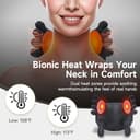 Mano Masajeador Shiatsu Cuello y Cervicales - yorraka 3 Modos y 2 Niveles de Calor Neck Massager - Masaje Cuello con Calor - Masaje Cervicales Inalambrico - Para Casa, Oficina, Viajes (Oscuro) - 3