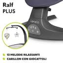LIONELO Ralf 2in1 Sdraietta dondolo per neonato da 0 fino a 9kg Altalena con 12 melodie programmate, Telecomando, Culla 5 velocità di dondolio, Blocco, Regolazione dello schienale Silenzioso Timer - 5
