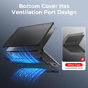 BlueSwan Cover compatibile con MacBook Pro 14 Pollici 2025 2024-2021 Pro/Max M5 A3434 M4 A3112 A3185 A3401 M3 A2918 A2992 M2 A2779 M1 A2442, Anti-crepa Custodia Rigida in TPU Anti-impronte- Nero Opaco - 5