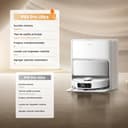 Mova P50Pro Ultra Robot Fregasuelos y Aspirador, 19000Pa Autovaciado Autolimpieza, Agua Caliente 75℃, Mopa Extensible, Navegación LDS+IA RGB, Evita Obstáculos (Iteración P10Pro) - 2