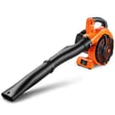 Aspirador de Hojas de Gasolina FUXTEC FX-LBS126 4 en 1 - Soplador y triturador de 2 Tiempos con 2 Tubos de soplado y Bolsa de Recogida de 45 l - Velocidad de soplado 71 m/s - 5