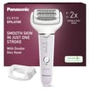 Panasonic ES-EY30-V511 Wet and Dry Epilator, Double Disc with 60 Tweezers, Flexible 90° Pivoting Head, 3 Speed Settings & LED Light, Up to 30 Minutes Operation Time, Cordless, Hair Remover - 1