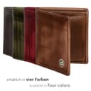 Fa.Volmer VO47 - Cartera de piel auténtica, protección RFID, 9 compartimentos para tarjetas y monedero, incluye caja de regalo, marrón envejecido, medium, Clásico - 8