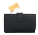 Michael Kors Jet Set Travel Saffiano Leather Bifold Zip Coin Wallet, Black Saffiano, M, Bifold Wallet - 6