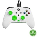 Turtle Beach Rematch Core Bianco/Verde - Gamepad cablato - Con licenza per Xbox Series XS, Xbox One e PC - Pulsanti audio, motori Rumble e grilletti a impulsi, cavo da 3 m - 1