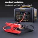 VTOMAN Jump 2200 Tragbare Powerstation mit Überbrückungskabel - 1548Wh/2200W(Spitze 4400W) LiFePO4 Batterie mit Erweiterbare Kapazität auf 3096Wh für Notfall,eine sichere Fahrzeugrettung - 4
