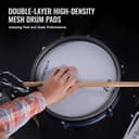 Set de Batería Eléctrica ACE-360 con Pads de 8", 3 Platillos de 12" con Choke, Hi-Hat Independiente 12", Bombo 5", 918 Sonidos, Conexión Bluetooth para Avanzados - 4