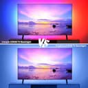 Liwqolx Retroilluminazione LED TV, RGBIC Striscia LED 5 metri, con APP & 2.4G RF Telecomando Controllo, TV LED Illuminazione per 65 a 75 pollici, USB integrati IC per TV PC Sala giochi - 2