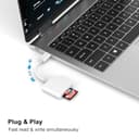 [Apple MFi Certified] USB C SD Card Reader, SD Card Reader Adapter with Dual Slots for iPhone 17 16 15 Pro Max iPad MacBook, USB Type C High-Speed Trail Camera Viewer Memory Card Reader, Plug and Play - 7