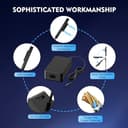 Alimentatore Microsoft Surface 65W Caricatore per Microsoft Surface Pro 11/10/9/8/7+/7/6/5/4/3/X, Surface Laptop 7/6/5/4/3/2/1,Surface Book 3/2/1, Surface Go 4/3/2/1, Con porta USB da 5V 1A - 6