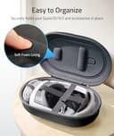Syntech Tragetasche Kompatibel mit Meta Quest 3S/Quest 3/Oculus Quest2/VP/Pico4, Zubehör VR Gaming Headset mit Elite Strap, Touch Controllern, Premium Material ＆ Ultra-Sleek Design (Schwarz) - 4