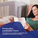 Chicco Doppelschichtiger Matratzenbezug für Next2Me Forever Co-Schlafbett, atmungsaktive Matratzenauflage, maschinenwaschbar, grau, 06079878000710 - 3