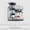 Sage - The Barista Touch Impress - Macchina da Caffè in Grani con Montalatte Automatico & Funzionalità Cold Brew - Torrone alla Mandorla - 6