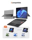 Doohoeek Bluetooth Keyboard for Surface Pro 11/10/9/8/X 13 Inch, Wireless Keyboard with Touch Pad & Pen Slot & Lighting Keys Compatible with Surface Pro Copilot+ 13", Ultra-Slim Keypad for Windows 11 - 2