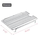 S83012 Seitenbrenner Rost Grill Ersatzteile für Napoleon LEX 485 Prestige 450 500 665 Prestige Pro Rogue SE 425 525 625 Edelstahl Infrarot Rost Seitenbrenner Gitter Grill Zubehör S83010 - 3