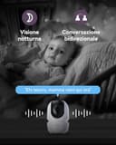 Comfyer Vigilabebés con 2x Cámara, 6000mAh Camara Vigilancia Bebe Inteligente con Pantalla LCD de 7", VOX, Zoom 2X 4X, Visión Nocturna, Monitoreo de Temperatura, Despertador, Comunicación Bidirecciona - 7