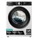 Hisense WD3S1043BW3 - Lavadora Secadora 2 en 1 con Vapor,Clase D/A, Carga Frontal 10.5 kg Lavado, Secadora 6 kg, Conectividad WiFi, Programación Asistida, Monitor de Consumo, Serie 3S, Blanco - 1