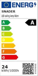 Deckenlampe LED 58CM - 24W Smart Deckenleuchte Dimmbar & Nachtlicht - Deckenleuchte Flach mit Fernbedienung - LED Panel Lampe Ultraflache Design für Wohnzimmer Schlafzimmer Küche - 10