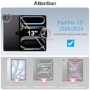 SPARIN Panzer Schutz Glas für iPad Pro 13 Zoll M5/M4 (2025/2024), HD-Klarheit folie, 9H Härte Schutzfolie, Kratzfest, 2 Stück - 3