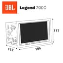 JBL Legend 700D 2 DIN DAB Plus Radio - Autoradio mit Bildschirm, CarPlay Android Auto, Freisprechanlage Auto Radio mit Bluetooth, 7-Zoll Touchscreen, USB/AUX UKW/MW, 6-Kanal 4V Vorverstärkerausgänge - 6