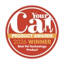 Catit PIXI Drinking Water Fountain for Cats, White, Automatic Pet Drinking Fountain with Triple Action Carbon Filter, Refill Level Window and LED Nightlight - 9