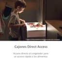 Haier 3D 60 Series 5 HTW5618ENMG - Frigorífico Combi, WIFI, Botellero, Funciones Inteligentes, 360L, My Zone, Cajón Humidity Zone, Total No Frost, Ancho 59,5cm, Motor Inverter, Luz LED, Inox - 4