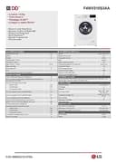 LG AI DD F4WV310S3AA Lavatrice Classe A, 10,5kg, Carica Frontale, 1400 giri/min, Serie V3, Lavaggio a Vapore, Motore Inverter Direct Drive, Smart Diagnosis, Libera installazione, Bianca - 21