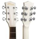 TIGER ACG1-WH Chitarra acustica Small Body con corde in acciaio per principianti - Bianco - 6