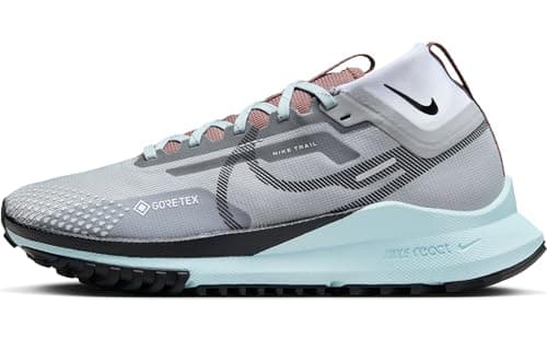 Nike Mujer W React Pegasus Trail 4 GTX Low, Lt Smoke Grey Black Glacier Blue, 42 EU
