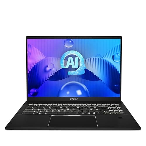 MSI Summit E16 AI Studio Laptop - (16" 16:10 QHD+ 165Hz Touchscreen, Latest Intel Core Ultra 7 155H, NVIDIA Geforce RTX 4060, 32GB RAM, 2TB NVMe PCIe SSD, Intel Wi-Fi 7BE, Windows 11 Pro) - Ink Black