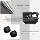 Submi Silla de Oficina Ergonómica con Reposapiés de Tela, Silla Escritorio de Altura Regulable Silla de Escritorio, Silla Oficina para Oficina en Casa con Respaldo Ajustable, Silla Gaming, Gris Oscuro - 7