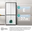 Hisense RQ5P470SETE, Frigorifero Americano Quattro Porte, Classe E, Finitura bianca in vetro, Total No Frost, WiFi, Metal cooling, Zona convertibile, Dispenser Acqua, Motore Inverter - 7