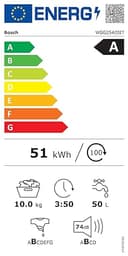 Bosch Elettrodomestici WGG254Z0IT Serie 6, Lavatrice a carica frontale, capacità 10 kg, 1400 rpm, Iron Assist: riduce le pieghe fino al 50%, sistema Anti macchia, Bianco, 60 cm - 9