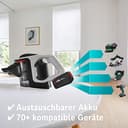Bosch Akku-Staubsauger Unlimited Gen2 Serie 8 BSS82SIL1, beutellos, bis 45 Min Laufzeit, austauschbarer Akku, Schnellladegerät, LED-Beleuchtung, XXL-Polsterdüse, Fugendüse, alle Bodenarten, Silber - 6