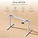 FLEXISPOT E1 Pro Escritorio Elevable Eléctrico con 2 Motores Carga de 100KG, Escritorio Ajustable en Altura de Acero 70-119CM, con 4 Funciones de Memoria Escritorio de pie, Blanco - 5