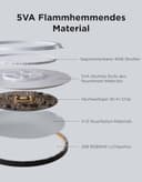 Govee Deckenlampe RGBIC 24W, Smart Led Deckenleuchte Ø30cm Kompatibel mit Matter, Alexa & Google Assistant, Deckenlampe Led Dimmbar mit 16 Millionen DIY Farben, für Schlafzimmer, Wohnzimmer, Schwarz - 7