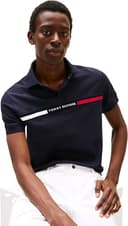 Tommy Hilfiger Herren Poloshirt Kurzarm Chest Insert Regular Fit, Blau (Desert Sky), L - 5