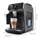 Philips Cafetera Espresso Totalmente Automática Serie 5500-20 Cafés Calientes y con Hielo, Sistema de Leche LatteGo de Limpieza Rápida, 40% más Silenciosa con SilentBrew, QuickStart, Gris (EP5544/50) - 2