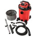 Bellota ASL2500SE - Aspirador con cable para aspirar restos líquidos y sólidos sincronizado, 25L, 2KW, Manguera (32mm Ø) de 2 metros, Tubo extensible metálico (440mm), enchufe sincronizado, con ruedas - 1