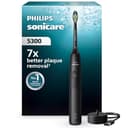 Philips Sonicare 5300 elektrische Zahnbürste, Schallzahnbürste mit 2 Intensitätsstufen, Andruckkontrolle, EasyStart, Smartimer und BrushPacer, Schwarz, Modell HX7101/01 [Neue Technologie] - 1