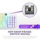 NZXT Function 2-2024 Optische Vollformat Gamingtastatur | RGB beleuchtet | 8K-Abfragerate | Lineare Opt. Switches | Einstellbare Auslösung | Hot-Swap | Gaming Keyboard| Weiß - DE (QWERTZ) - 7