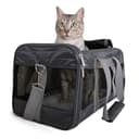 Sherpa Original Deluxe - Transportín de Viaje para Mascotas, Color Gris carbón, Grande - 1